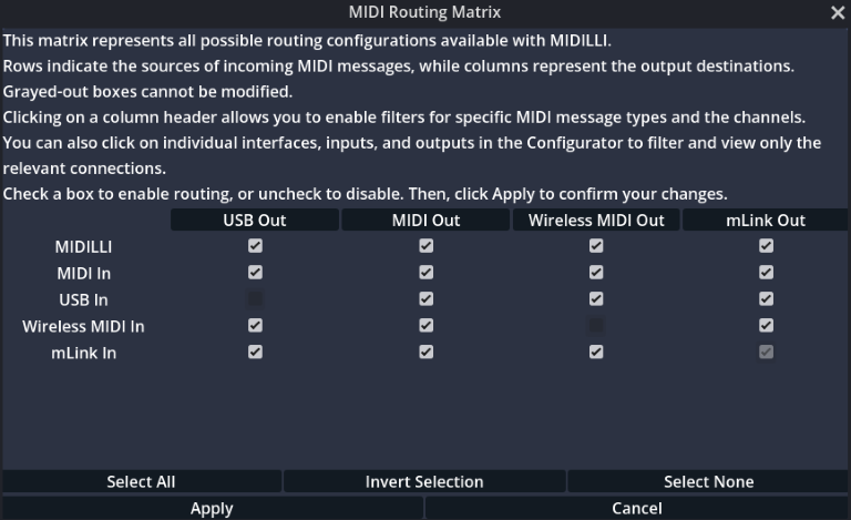 Control Configuration