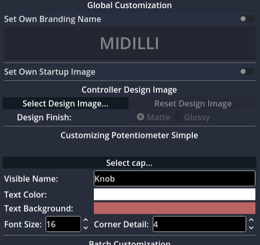 Customization